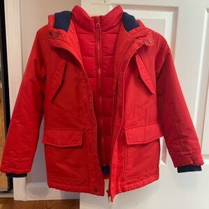 Boden youth double zip snow jacket size 8/9 years (Youth Small)